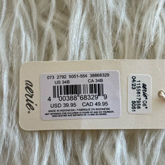 Aerie Smoothez Mesh Full Coverage Unlined Bra 34B Lavender Purple - Picture 10 of 10